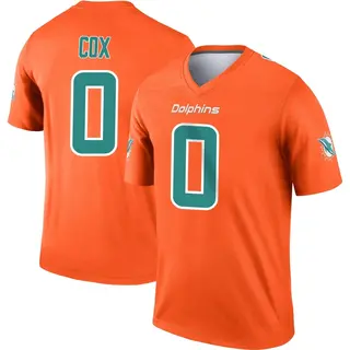 Miami Dolphins Youth Marques Cox Legend Inverted Jersey - Orange