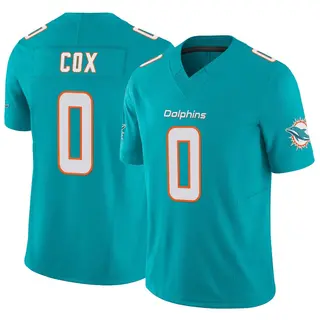 Miami Dolphins Youth Marques Cox Limited Vapor F.U.S.E. Jersey - Aqua