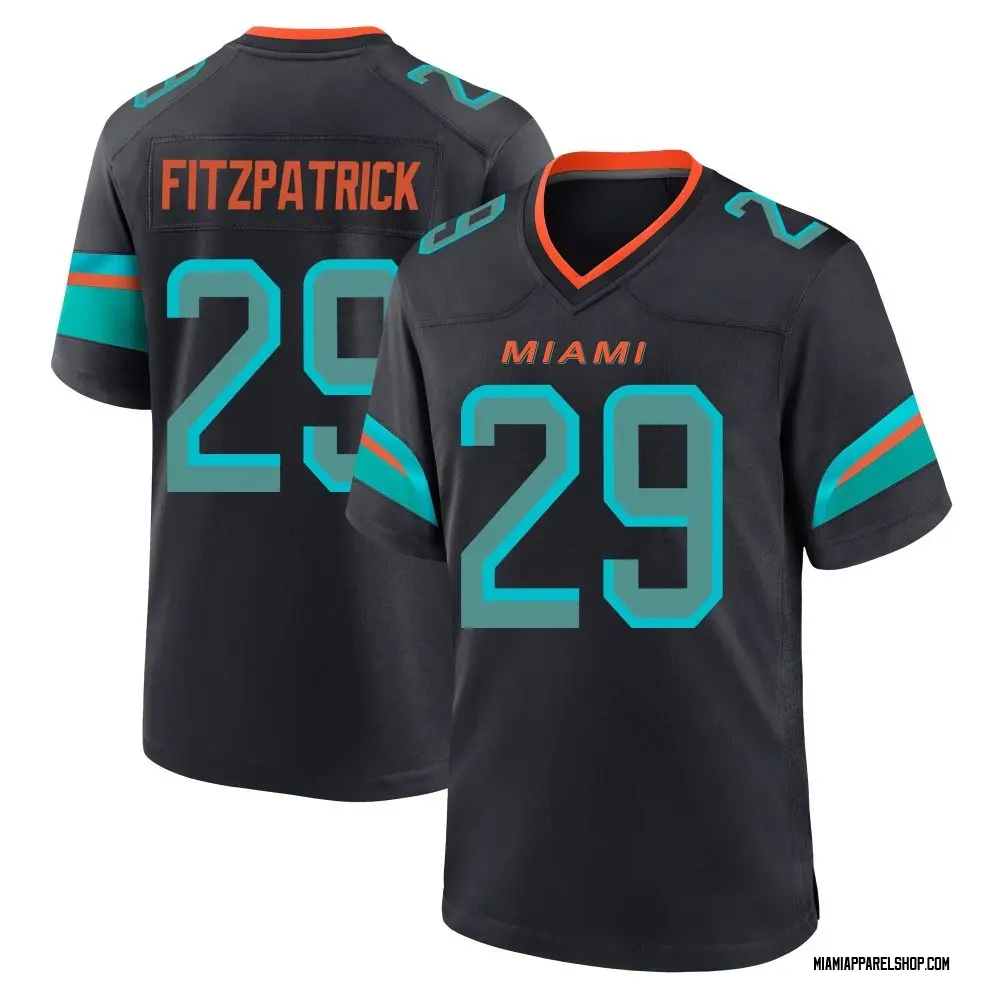 Miami Dolphins Youth Minkah Fitzpatrick Game Pitch 2025 Rivalries Collection Jersey - Blue