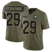 Miami Dolphins Youth Minkah Fitzpatrick Limited 2025 Salute to Service Jersey - Olive