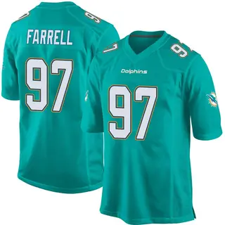 Miami Dolphins Youth Neil Farrell Game Team Color Jersey - Aqua