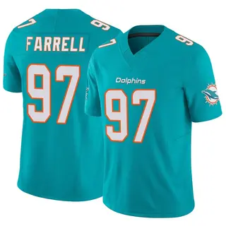 Miami Dolphins Youth Neil Farrell Limited Vapor F.U.S.E. Jersey - Aqua