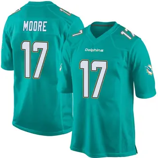 Miami Dolphins Youth Trey Moore Game Team Color Jersey - Aqua