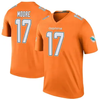 Miami Dolphins Youth Trey Moore Legend Color Rush Jersey - Orange