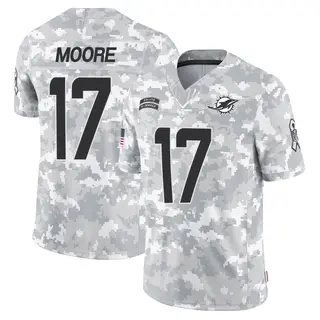 Miami Dolphins Youth Trey Moore Limited 2024 Salute to Service Jersey - Arctic Camo