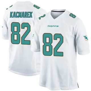 Miami Dolphins Youth Will Kacmarek Game Jersey - White