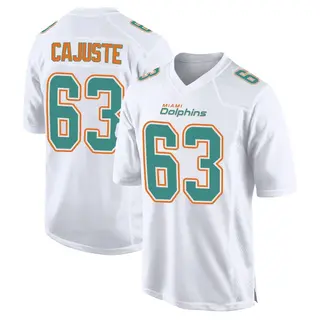 Miami Dolphins Youth Yodny Cajuste Game Fashion Jersey - White
