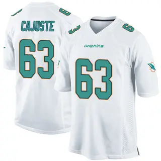 Miami Dolphins Youth Yodny Cajuste Game Jersey - White